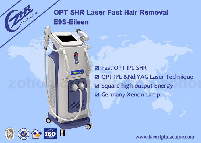 1200w E - Light Ipl Shr Hair Removal Machine For Skin Rejuvenation