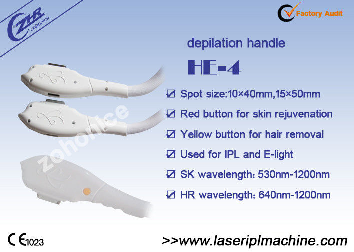 10×40mm E-Light Handle for hair removal / skin rejuvenation handle