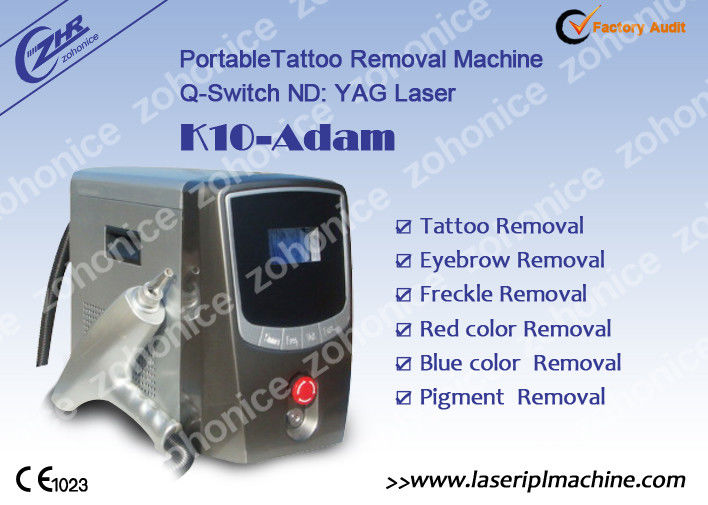 Q Switch Laser  Tattoo Removal Machine For Freckle Remove , Nevus Removal