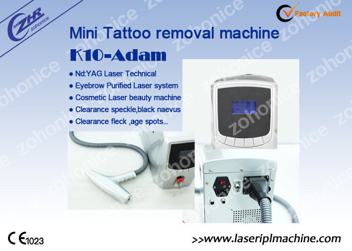 Q-Switched ND YAG Laser Tattoo Removal Machine  With 1064nm / 532nm Wavelength