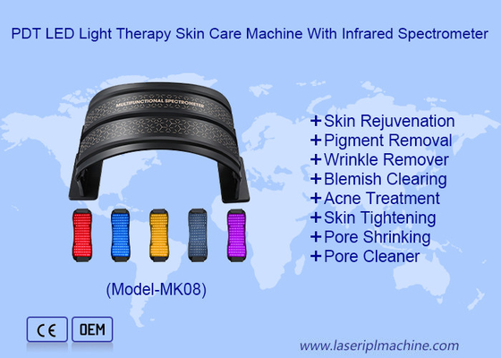 Portable PDT LED Light Therapy Skin Care Machine With Infrared Spectrometer