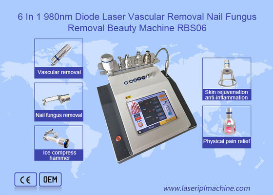 6 In 1 980nm Diode Laser Vascular Removal Machine