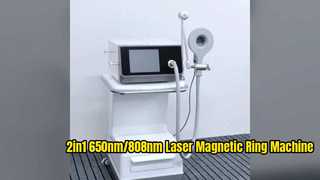 Two Mode Bone Repair Pain Relief 650nm 808nm low power laser Magnetic Ring Machine