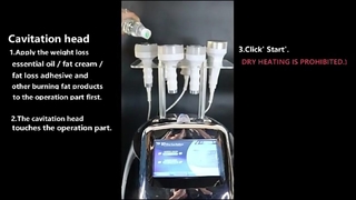 6 In 1 750HZ 120w Cavitation Body Slimming Machine