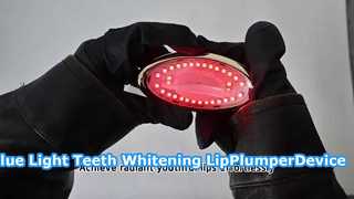 Mini LED Photon Therapy Red Blue Light Teeth Whitening Anti Lip Wrinkles Lip Plumper Device