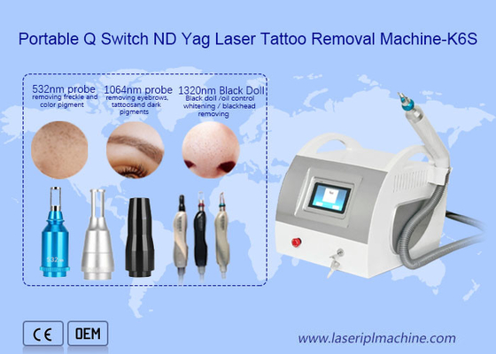 Q Switch Nd Yag Laser Tattoo Removal Equipment 1320nm Pigment Speckle Removal