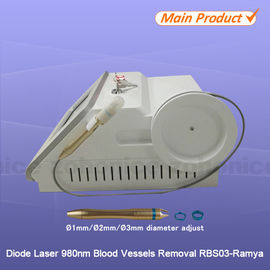 980nm Diode Laser Hair Removal Machine , Spider Vein And Vasuclar Removal Machine