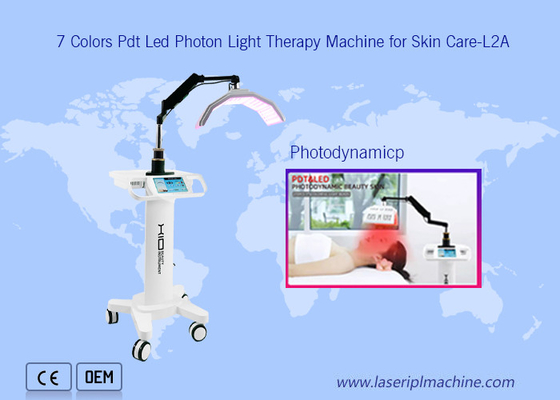 7 Colors Pdt Led Photon Therapy Facial Lifting Beauty Machine For Skin Care.