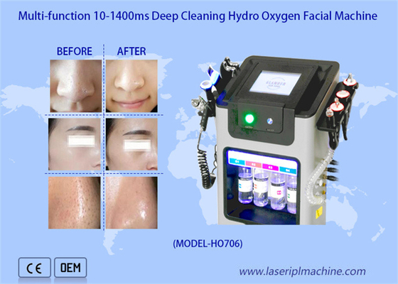 Multi Function 8 Handles Hydro Oxygen Facial Machine Elight Probes