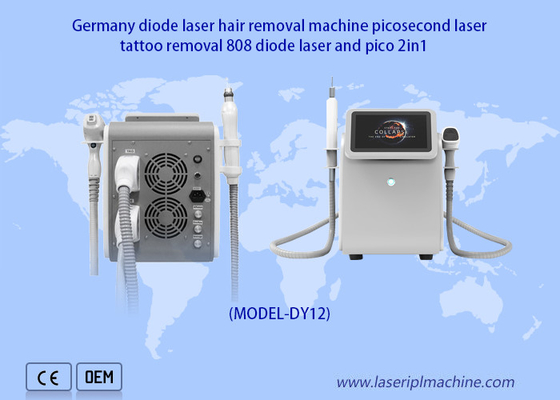 Effective 2in1 808 Diode Laser Hair Removal Nd Yag Tattoo Removal For Home