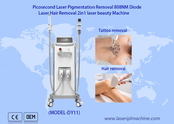 Professional 808nm Diode Laser 2 in 1 Hair Removal Picosecond Laser Tattoo Removal Device