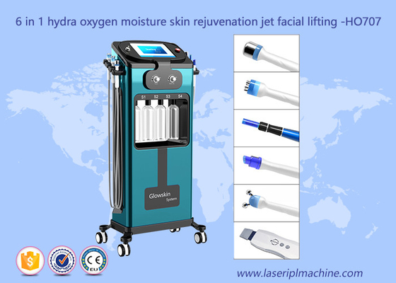 Stationary Oxygen Facial Whitening RF Vacuum Hydro Dermabrasion Face Cleaning For Spa