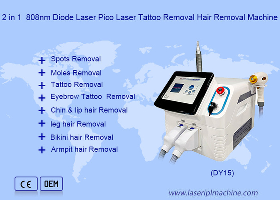 Spa 808 Nm Diode Laser Machine 2 In 1 Hair Removal And Picosecond Tattoo Removal