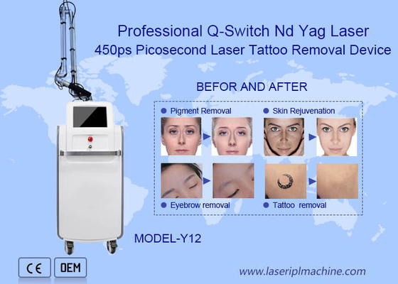 755nm Professional Nd Yag Picosecond Laser Tattoo Removal Machine