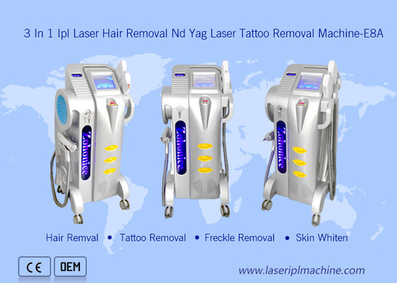 Salon Use Professional Nd Yag Tattoo Freckle Removal 3 in1 Hair Removal Ipl OPT Laser Device