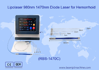 Hospital Vascular Removal Diode Laser 980 1470 Nm Hemorrhoid Machine