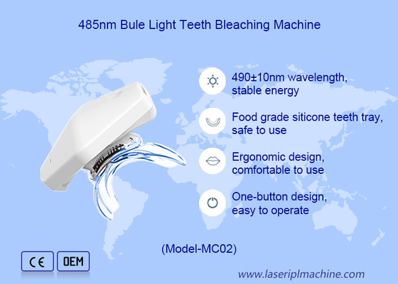 Home Beauty Device With Black Teeth Whitening Function And Cold Blue Light 465nm-485nm