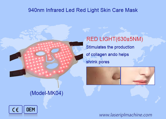 Home Red LED Light Beauty Face Mask Boost Metabolism with Infrared Light
