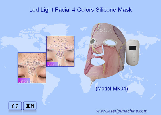 Gross Weight 13.1KG Skin Rejuvenation Infrared Light Face Mask LED with 4 Colors