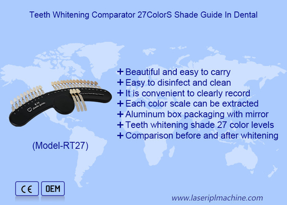 3D Shade Guide 27 Colors Teeth Whitening Teeth Bleaching Shade Guides Chart