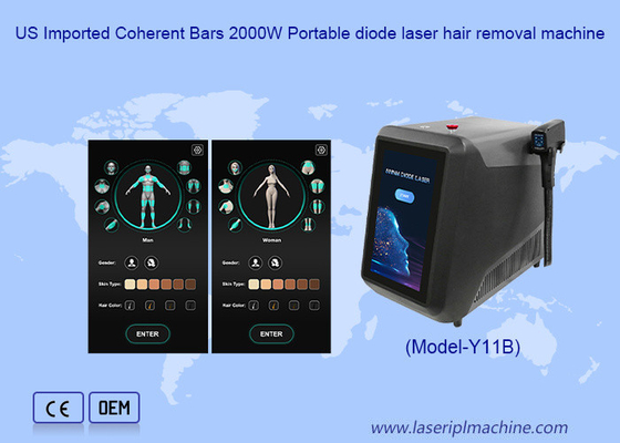 4 Wavelength Cold Laser 1-10HZ Diode Laser Full Body Hair Removal Beauty Machine