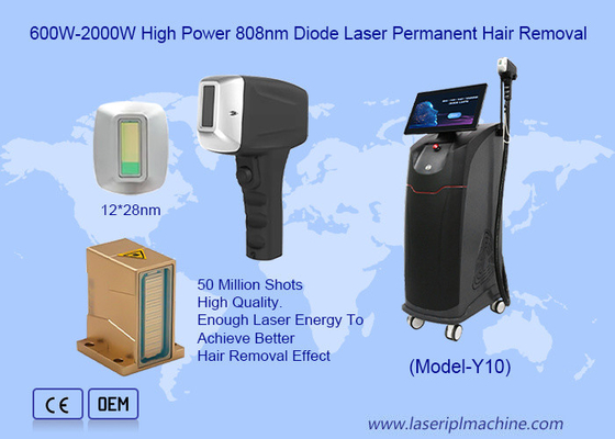 500W-1600W 4 Wavelengths for All Skin Color 808nm Diode Laser Hair Removal Machine