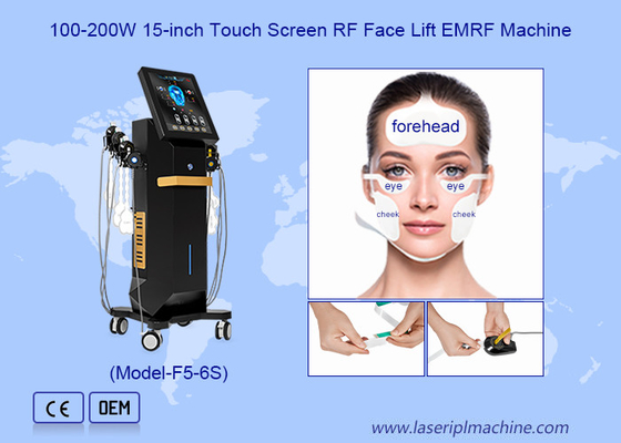 Vertical Facial Massager 6 Handles RET FACE EMS Muscle Stimulator Machine