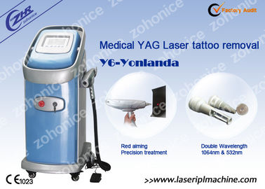 Professional Q switched Nd Yag Medical 1064nm 532nm Laser Tattoo Removal Machine