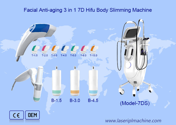 Professional 7D Hifu Eyes Wrinkles Removal Body Shaping Face Lifting MMFU Machine