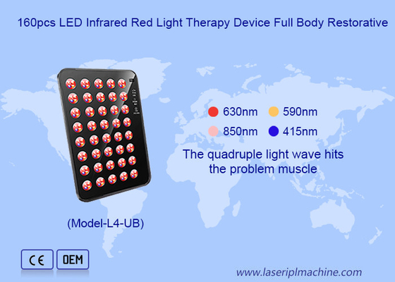 160pcs LED Facial Rejuvenation Skin Whitening LED Infrared Red Light Therapy Device