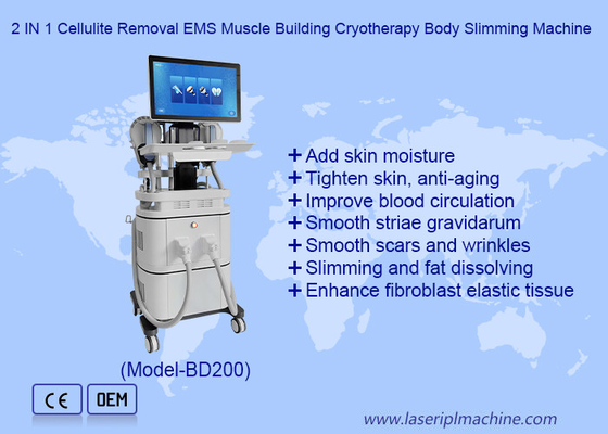 EMS RF Muscle Building 40k Cavitation 360 Cryotherapy Fat Freezing Machine