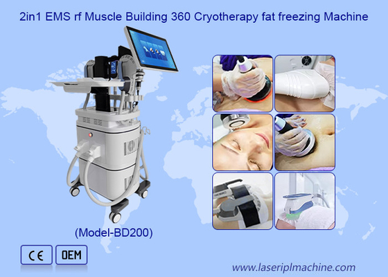 EMS RF Muscle Building 40k Cavitation 360 Cryotherapy Fat Freezing Machine