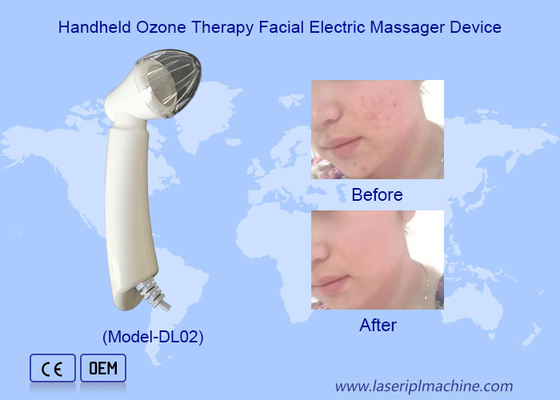 Handheld Ozone Therapy Facial Electric Massager Device For Wrinkle Acne Removal