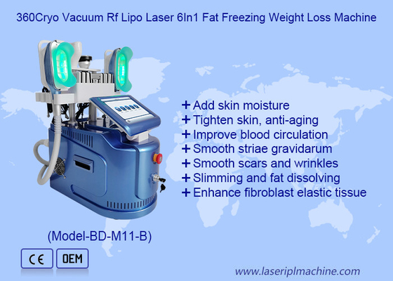 360 Cryo Vacuum Rf Lipo Laser 6 In 1 Fat Freezing Weight Loss Body Slimming Machine