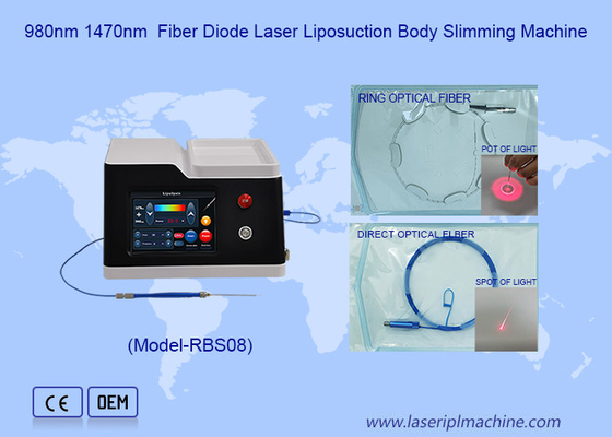 1470nm 980nm Diode Laser Hemorrhoids Treatment Liposuction Body Slimming Machine