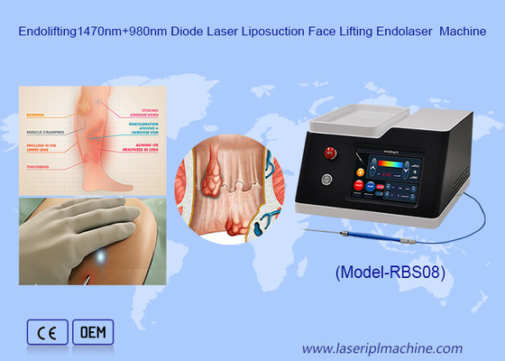 1470nm 980nm Diode Laser Hemorrhoids Treatment Liposuction Body Slimming Machine