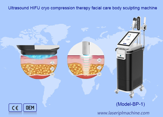 Ultrasound HIFU Cryo Compression Therapy Facial Care Body Sculpting Machine