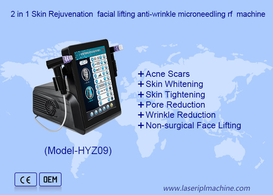 2 In 1 Skin Rejuvenation Facial Lifting Anti Wrinkle Microneedling RF Machine