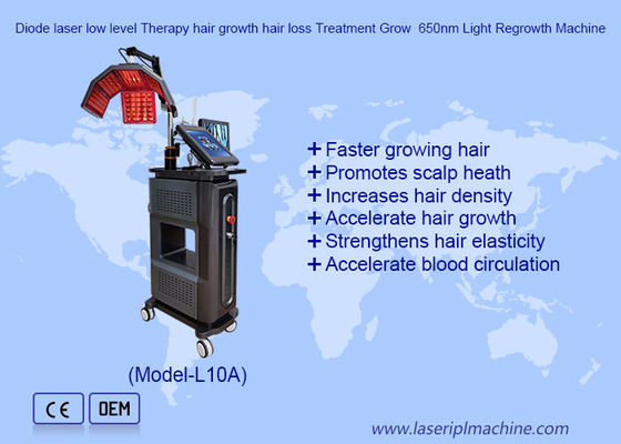 Diode Laser Low Level Therapy Hair Growth Hair Loss Treatment Grow  650nm Light Regrowth Machine