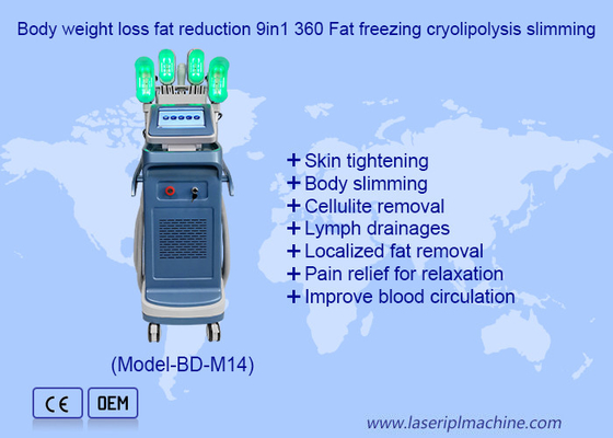 Body weight loss fat reduction 9in1 360 Fat freezing cryolipolysis slimming