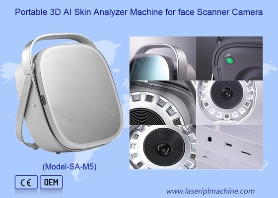 Portable 3D AI Skin Analyzer Machine for face Scanner Camera