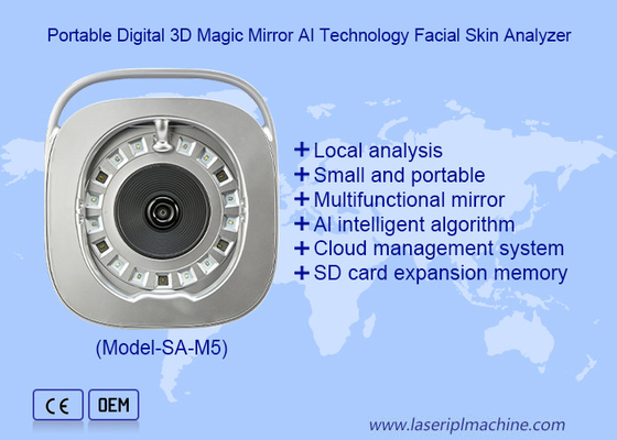 Portable Facial Skin Microscope Face Scanner 3D Skin Analyzer Machine