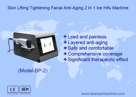 Skin Lifting Tightening Facial Anti-Aging 2 In 1 Lce Hifu Machine