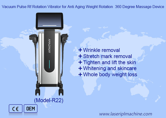 Vacuum Pulse Rf Rotation Vibrator for Anti Aging Weight Rotation 360 Degree Massage Device