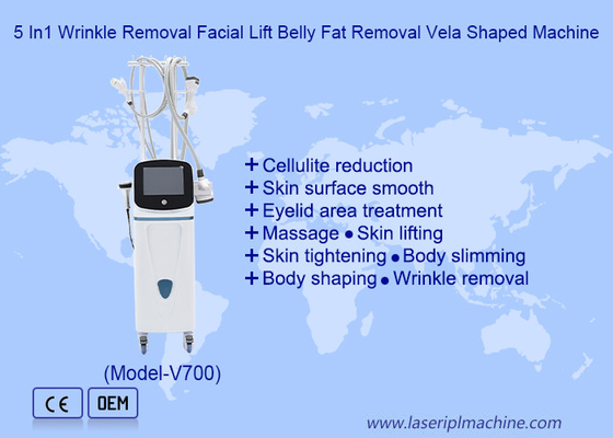5 In1 Wrinkle Removal Facial Lift Belly Fat Removal Vela Shaped Machine