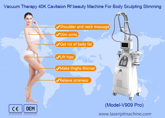 4 In 1 360 Degree Rotating 40K  RF Vacumm For Weight Loss Velashaping Slimming Machine