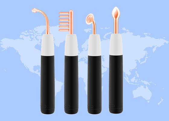 4 Tubes Argon Gas Violet And Neon Orange Electrodes High Frequency Wand Argon Machine