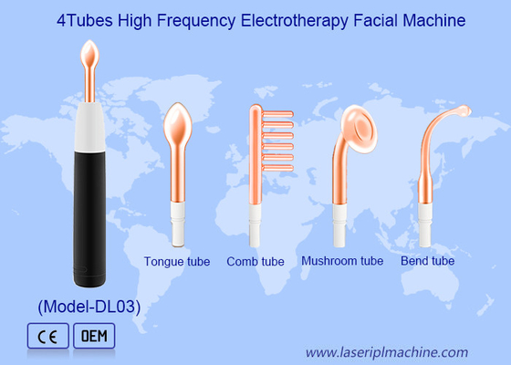 Handheld Skin Rejuvenation Electrotherapy High Frequency Wand Argon Machine