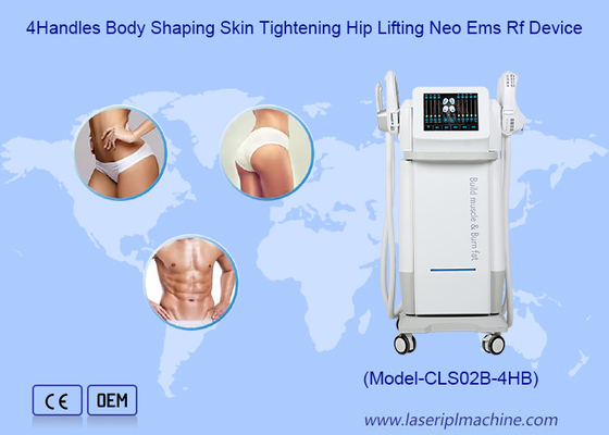 4 Handles Body Shaping Skin Tightening Hip Lifting Neo Ems Rf Muscle Stimulation Device