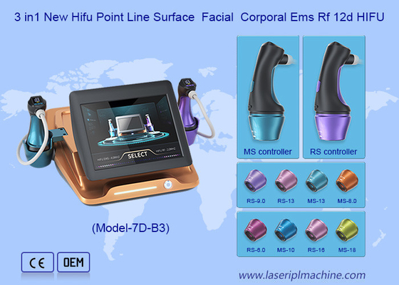 8Cartridges 10000Shots Ultra Micro Pulsed Ultrasonic Ems Rf 12D Hifu Machine
